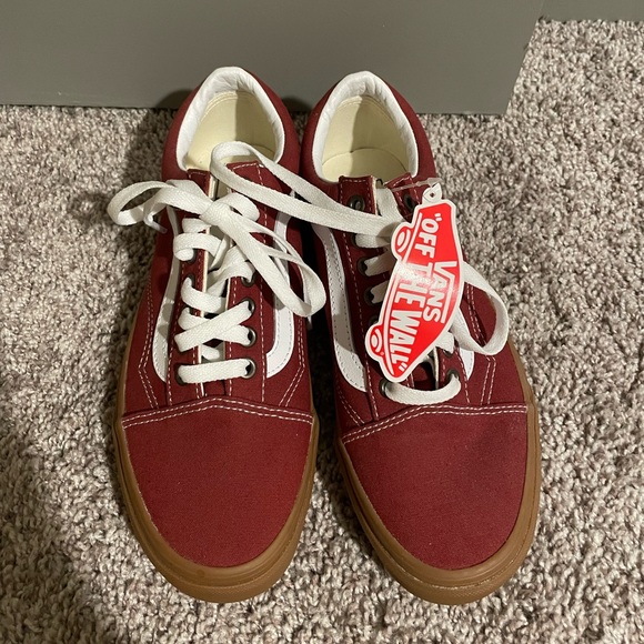 Burgundy Women’s Vans - Picture 1 of 6